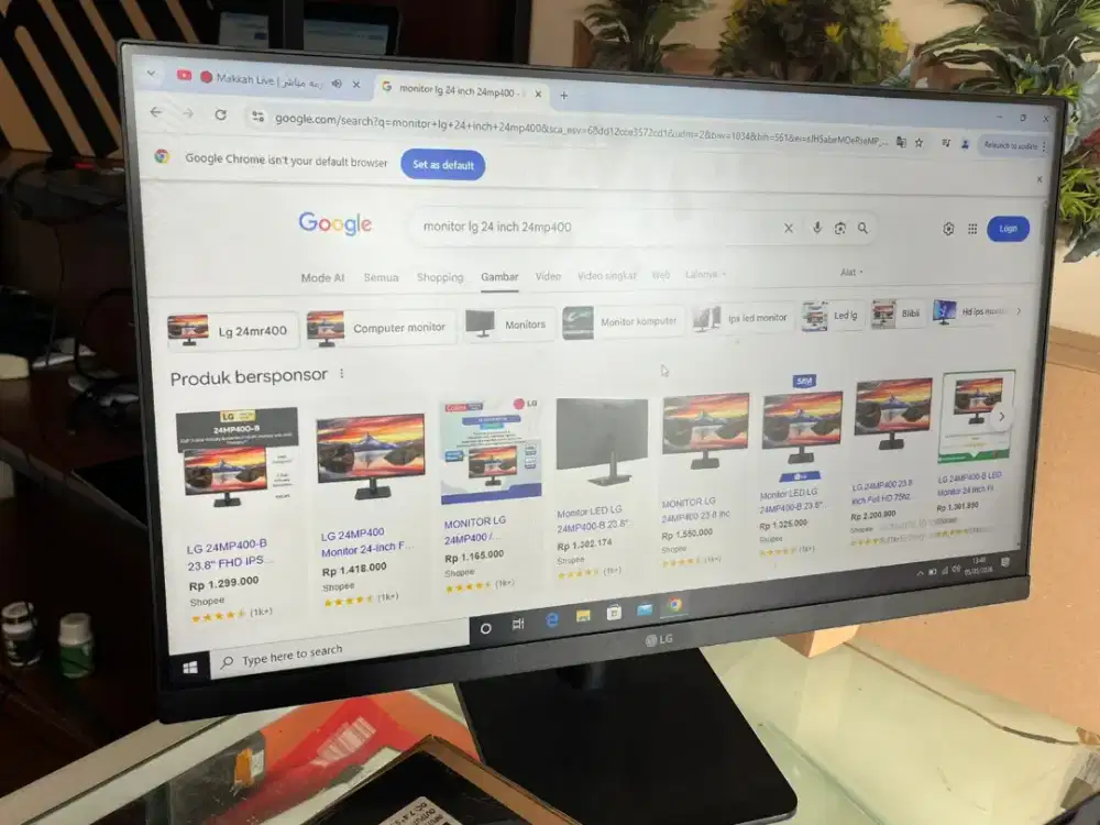 Monitor 24 inch full hd slim Merk LG
