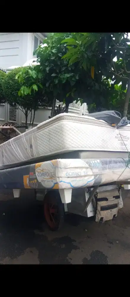Dijual spring bed bahan kain latek merek BACK SUPPORTER