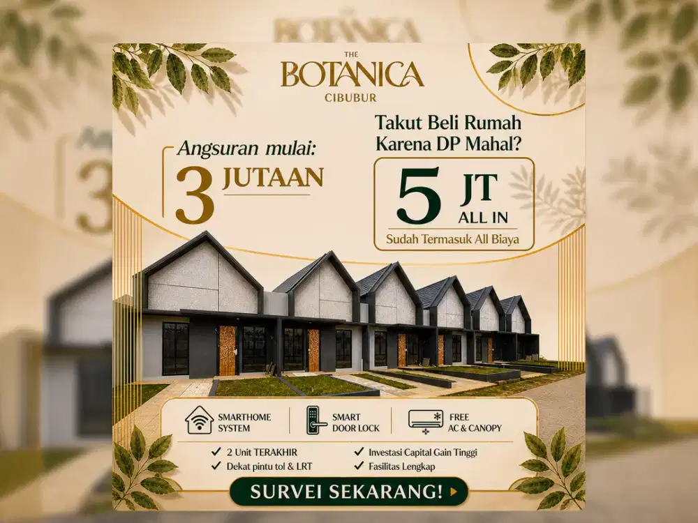 RUMAH SIAP HUNI CICILAN 3 JUTAAN TANPA DP FASILITAS LENGKAP