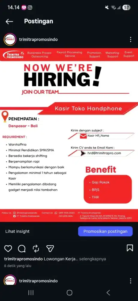 KASIR TOKO HANDPHONE