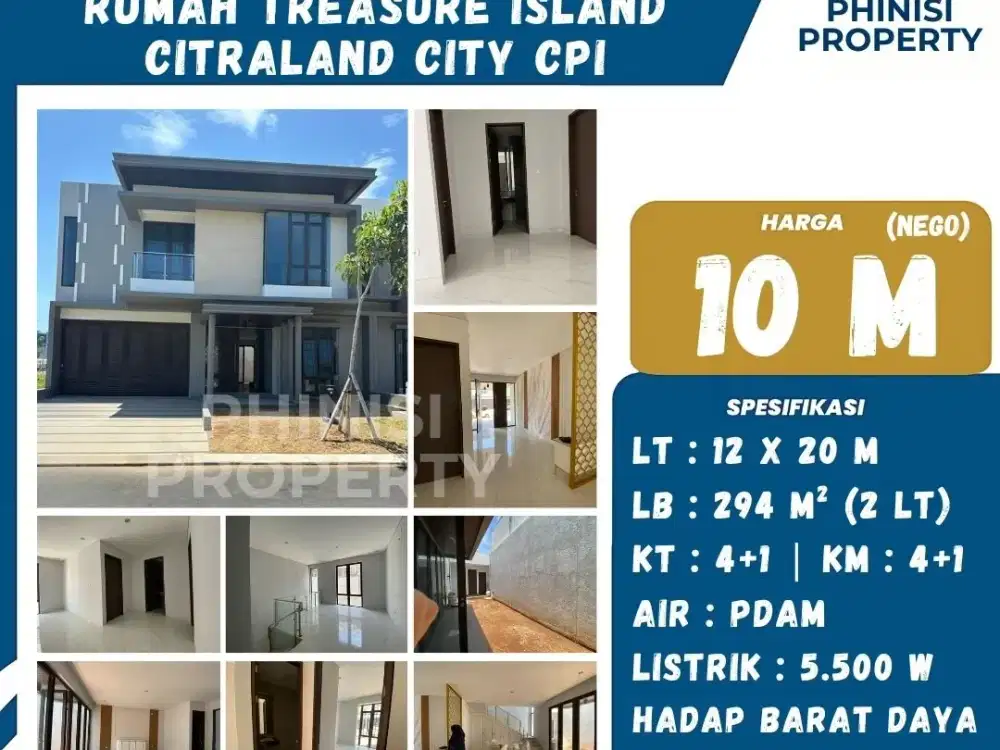 Dijual Rumah Mewah di Treasure Island – Citraland City CPI