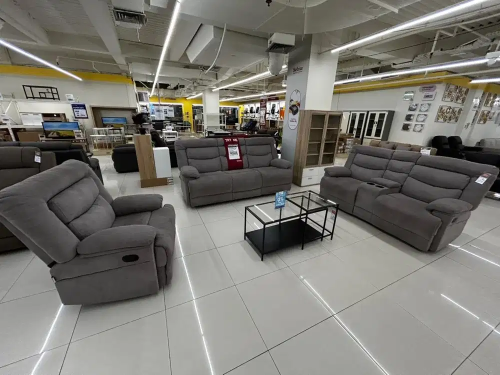 PROMO SOFA SET RECLINER MEWAH