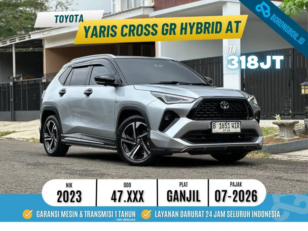 TERMURAHHH Yaris Cross Hybrid TSS 2023 Silver Metallic TANGAN PERTAMA