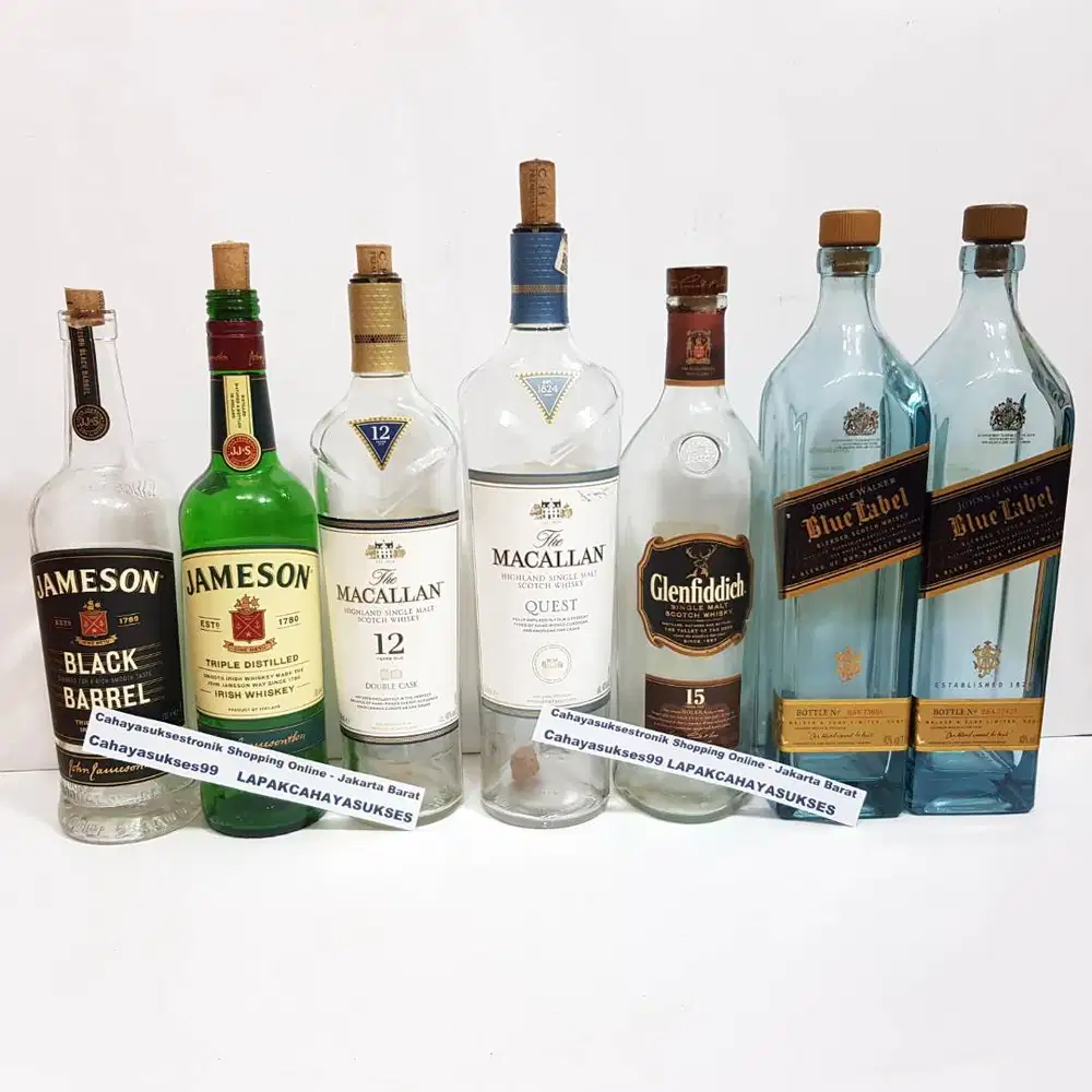 Botol Kosong Antik Bekas Minuman Import Hiasan Kamar Harga Borongan