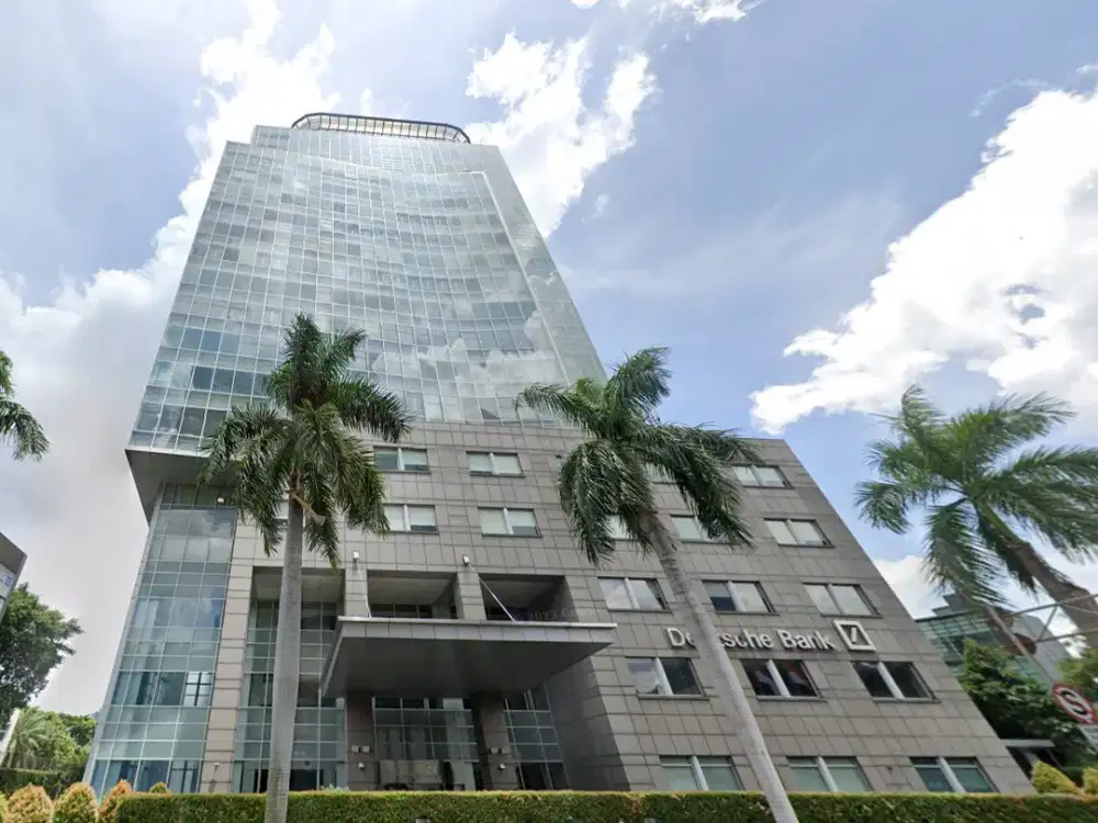 Sewa Kantor Area Thamrin di Deutsche Bank 125 sqm Bare Dekat MRT