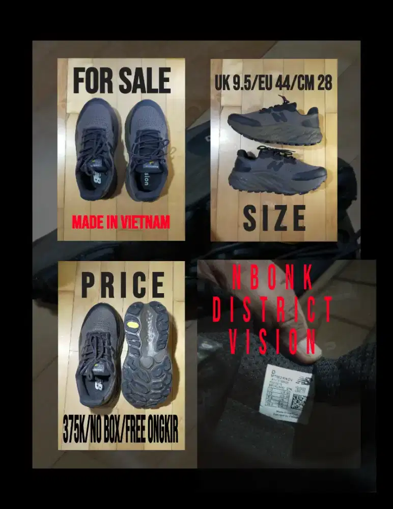 Sepatu NBonk ( made in china ) sperti baru