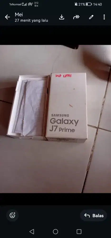 Di jual hp Samsung J7 Prime