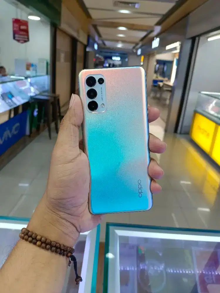 Oppo Reno 5 8/128 Silver Super Duper Like New 99,9% Resmi Ori(Hp Only)