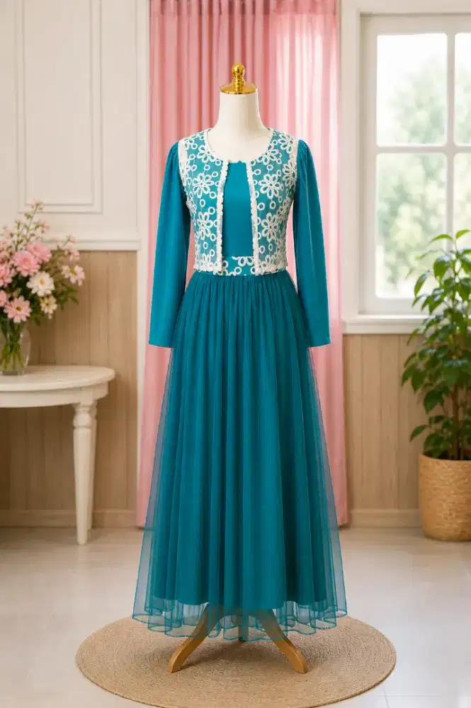 GAMIS CARDIGAN BORDIR 3D TILE