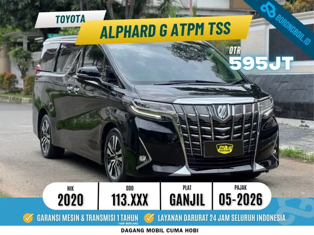 TOYOTA ALPHARD G ATPM TSS 2020 HITAM