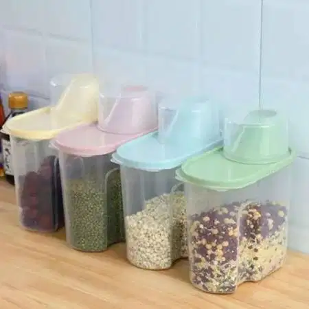 Toples kedap udara penyimpanan bumbu dapur, beras , snack 1,9L