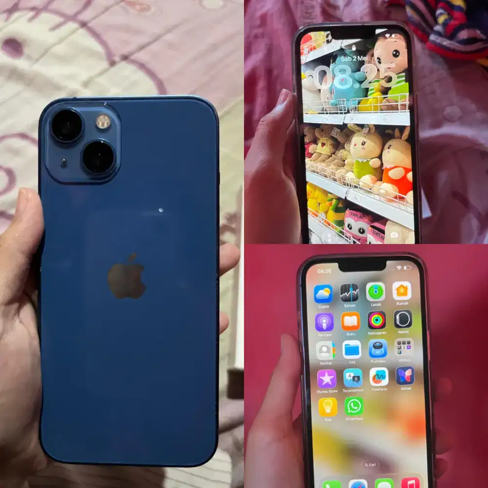 iPhone 13basic 128gb inter all operator fullset mulus