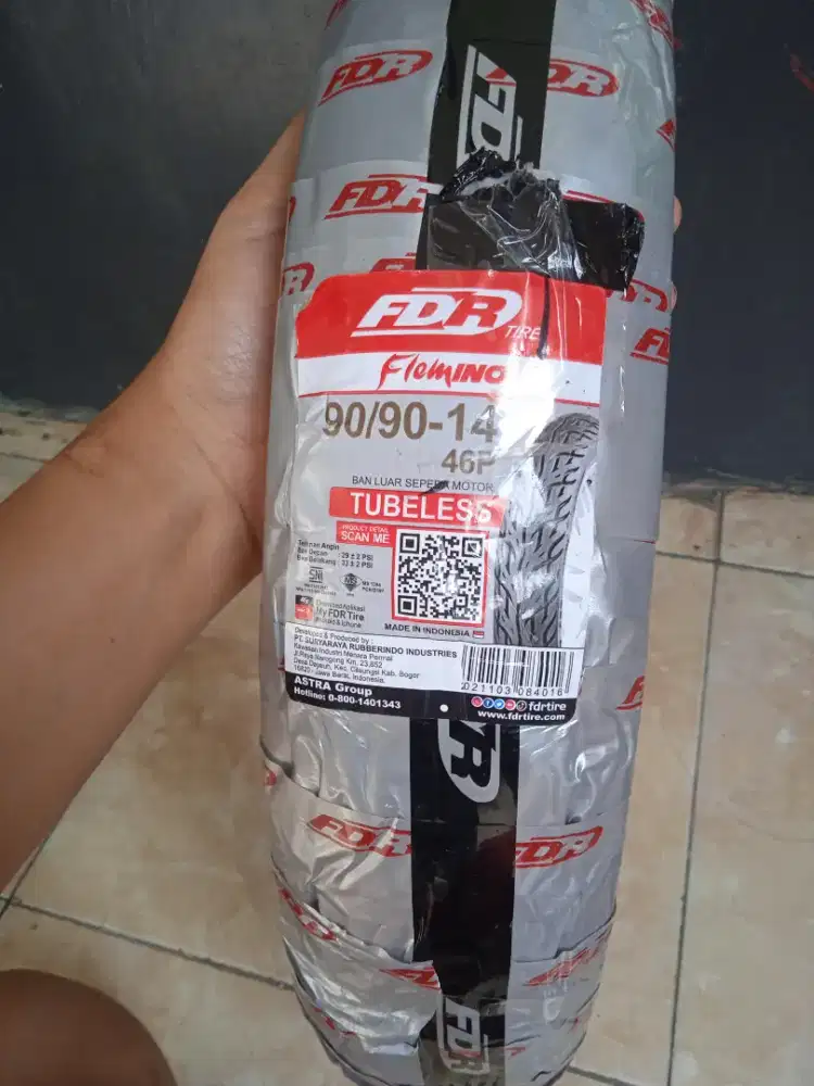 Ban tubles FDR 90/90-14 baru poris cipondoh