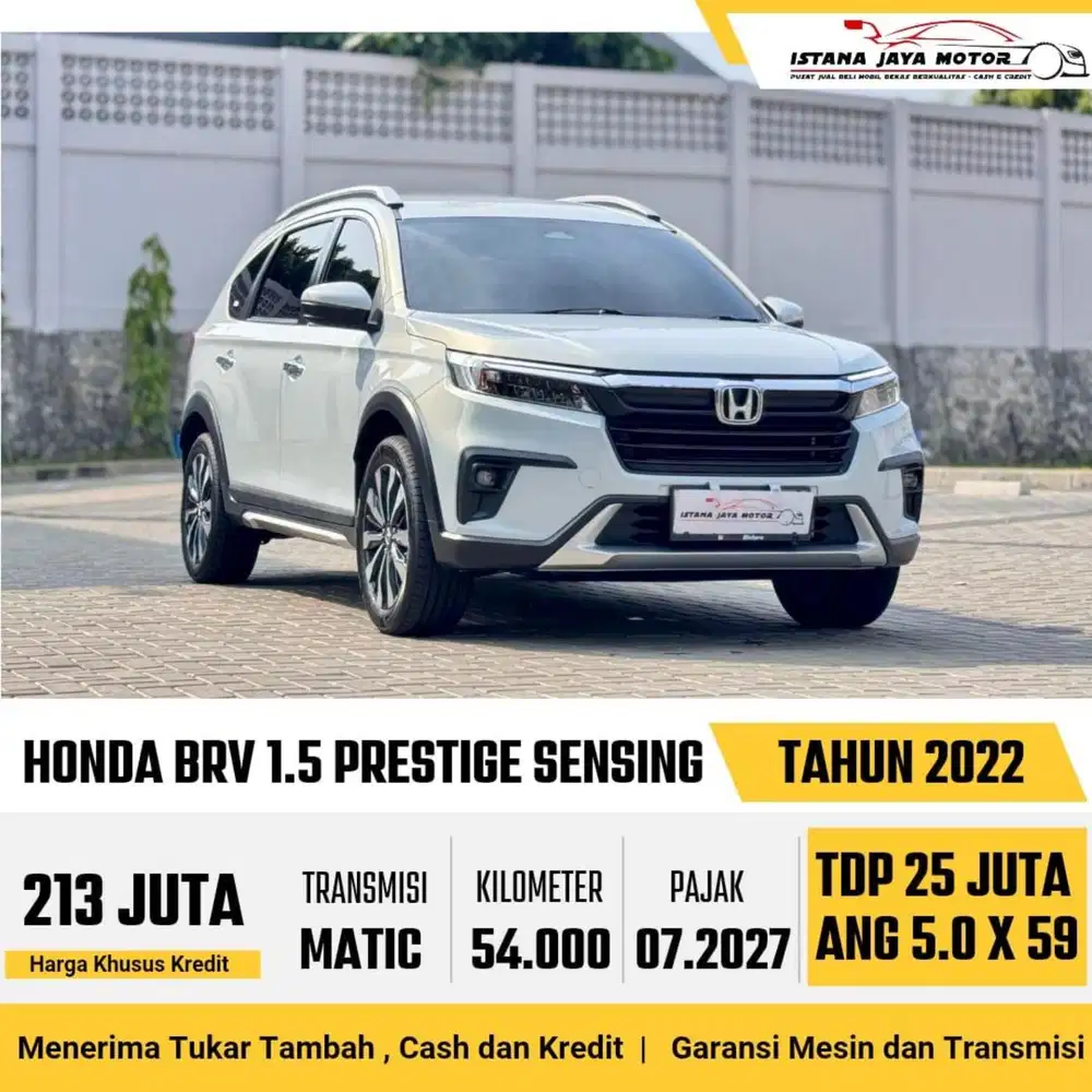 Honda Brv E Prestige Sensing AT th 2022 #istana jaya motor