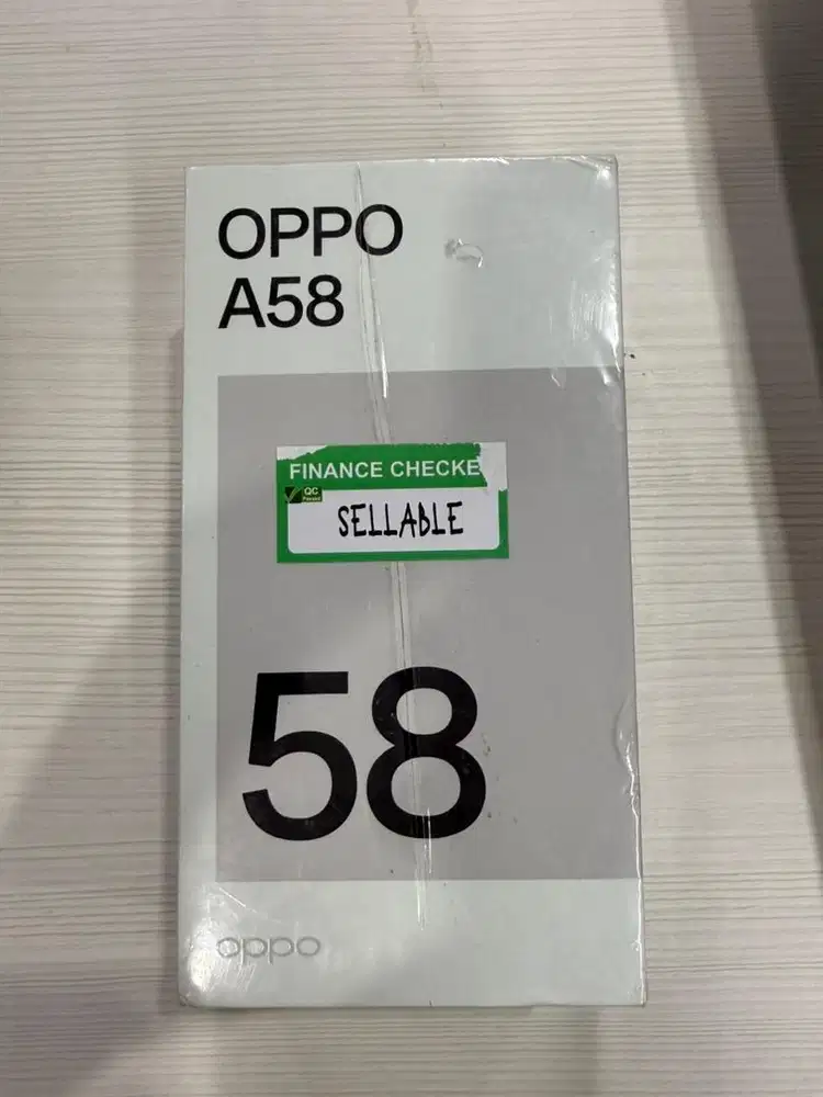 Segel, OPPO A58 (Hitam) 8/128