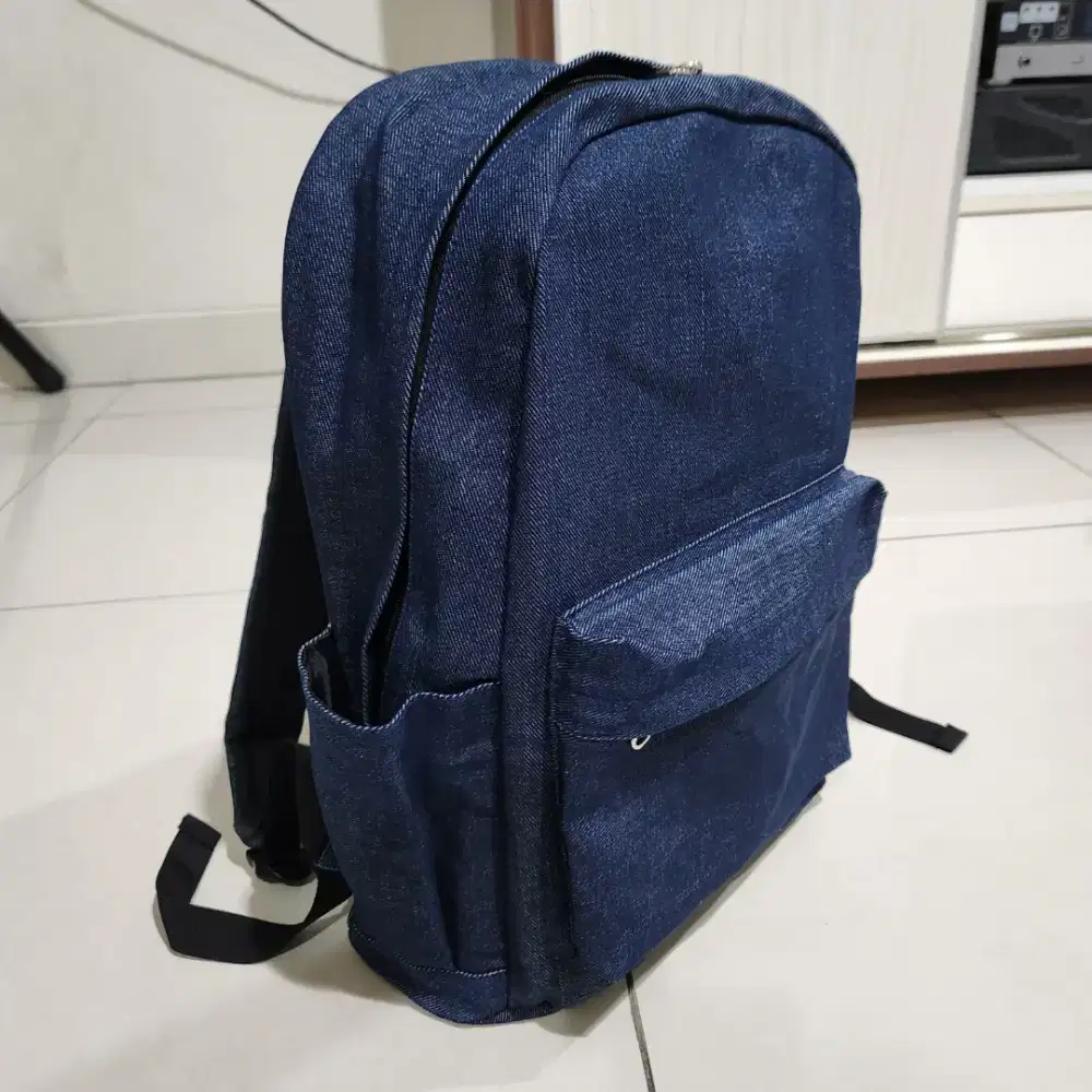 Tas ransel backpack denim