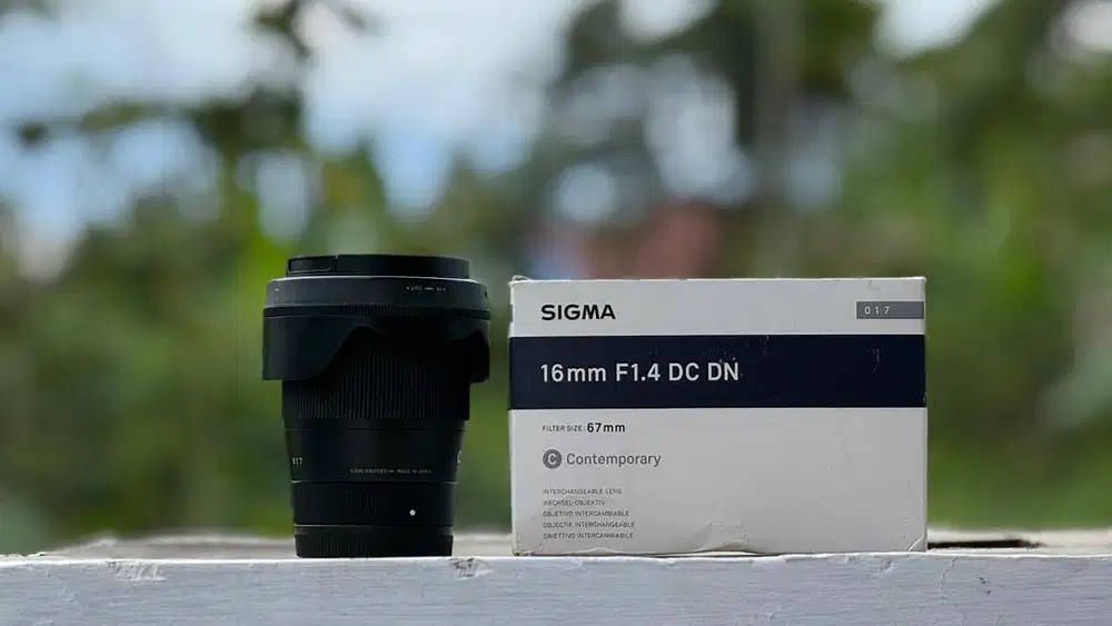 Lensa Sigma 16mm F 1.4 APSC For Sony