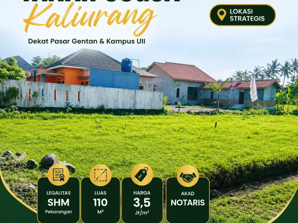 Tanah kaliurang km 10 dekat superindo &  kampus UII