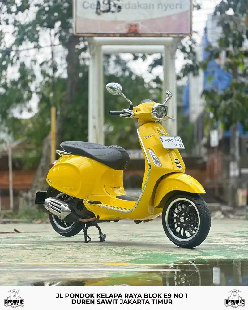 PIAGGIO VESPA SPRINT 150 IGET ABS LED FACELIFT TH 2019 WARNA YELLOW SO