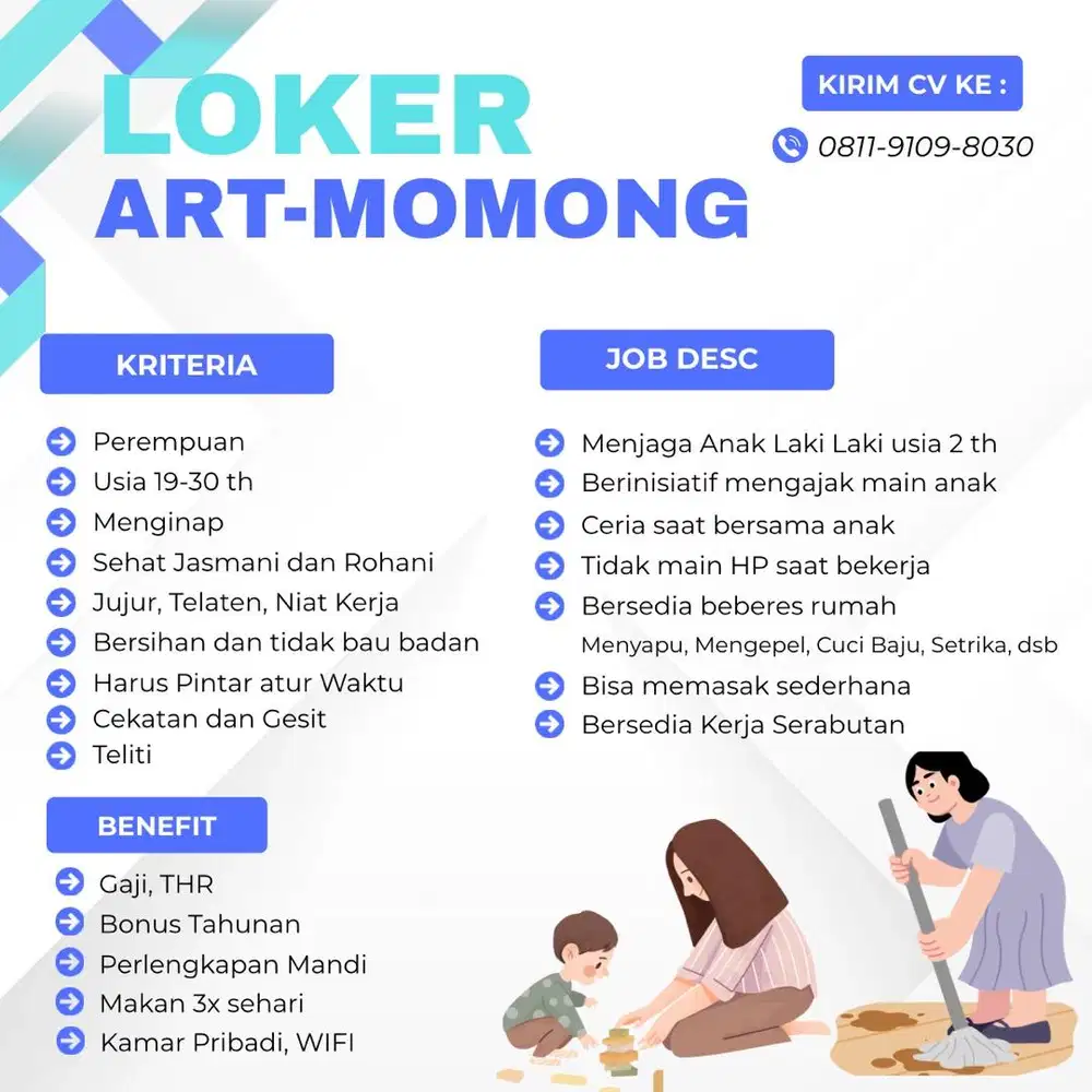Loker Asisten Rumah Tangga - MOMONG