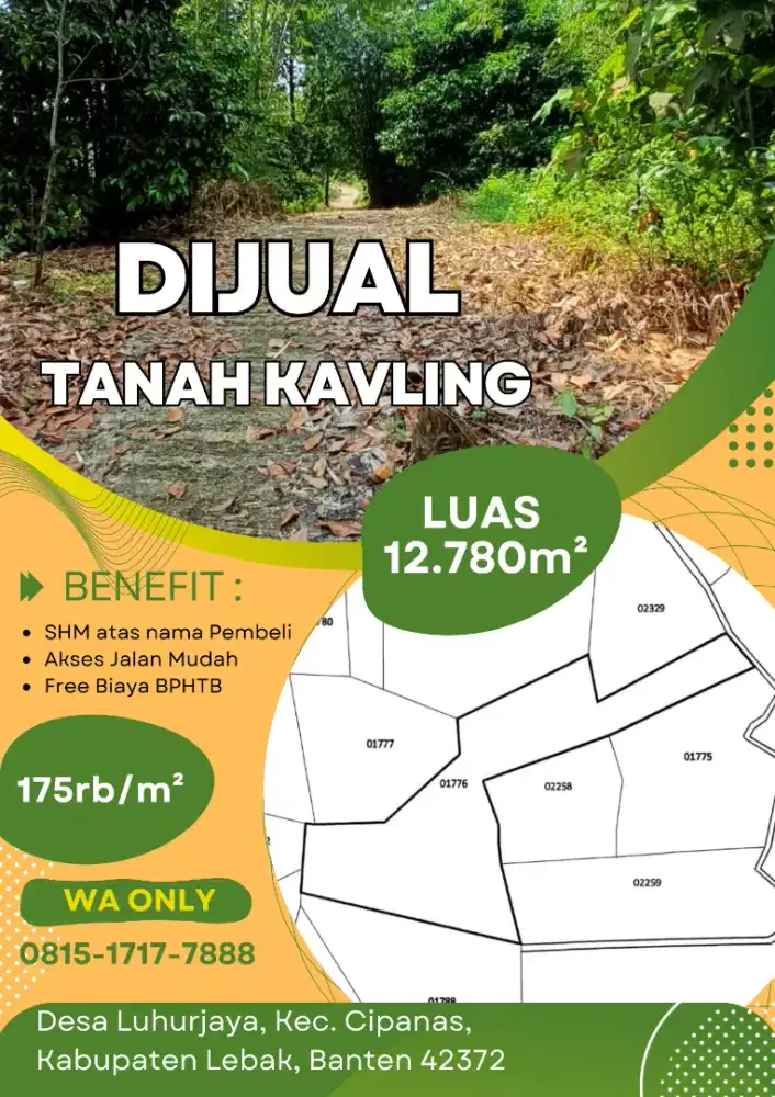 JUAL TANAH KAVLING LOKASI HAMBERANG