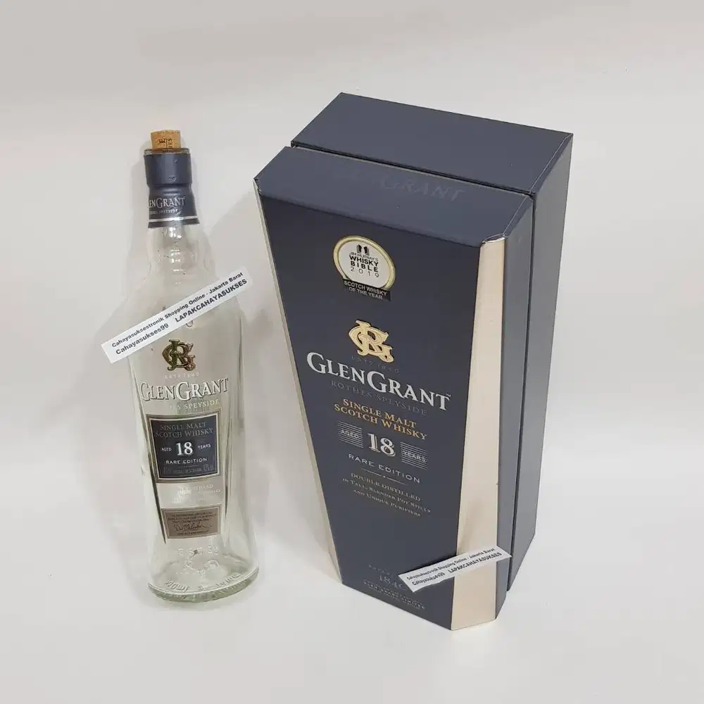 Botol Kosong Glen Gran 700ml Koleksi Botol Antik Dekorasi Kamar