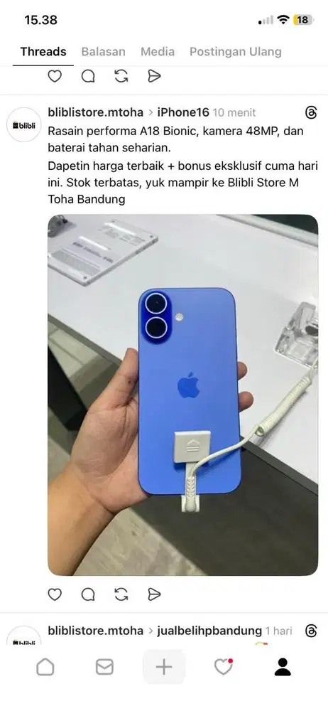 IPHONE 16 SA/A BLIBLI