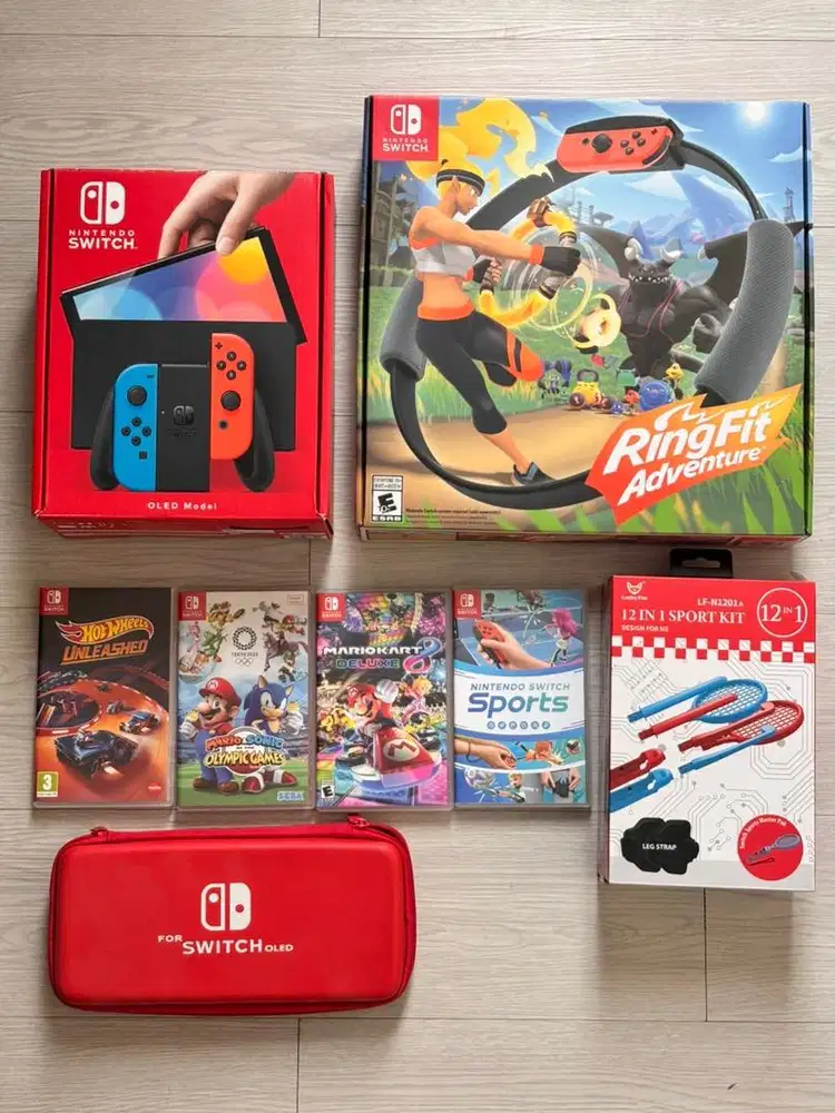 Nintendo Switch OLED FULLSET++ – Like New, Jarang Pakai!