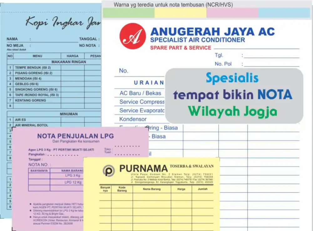 bikin nota, jasa cetak