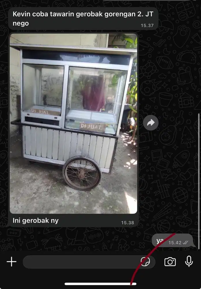 gerobak gorengan/gerobak dagang