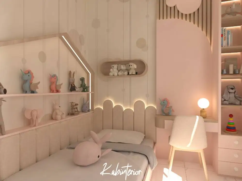 Custom Wall Panel Dekoratif Kamar Anak