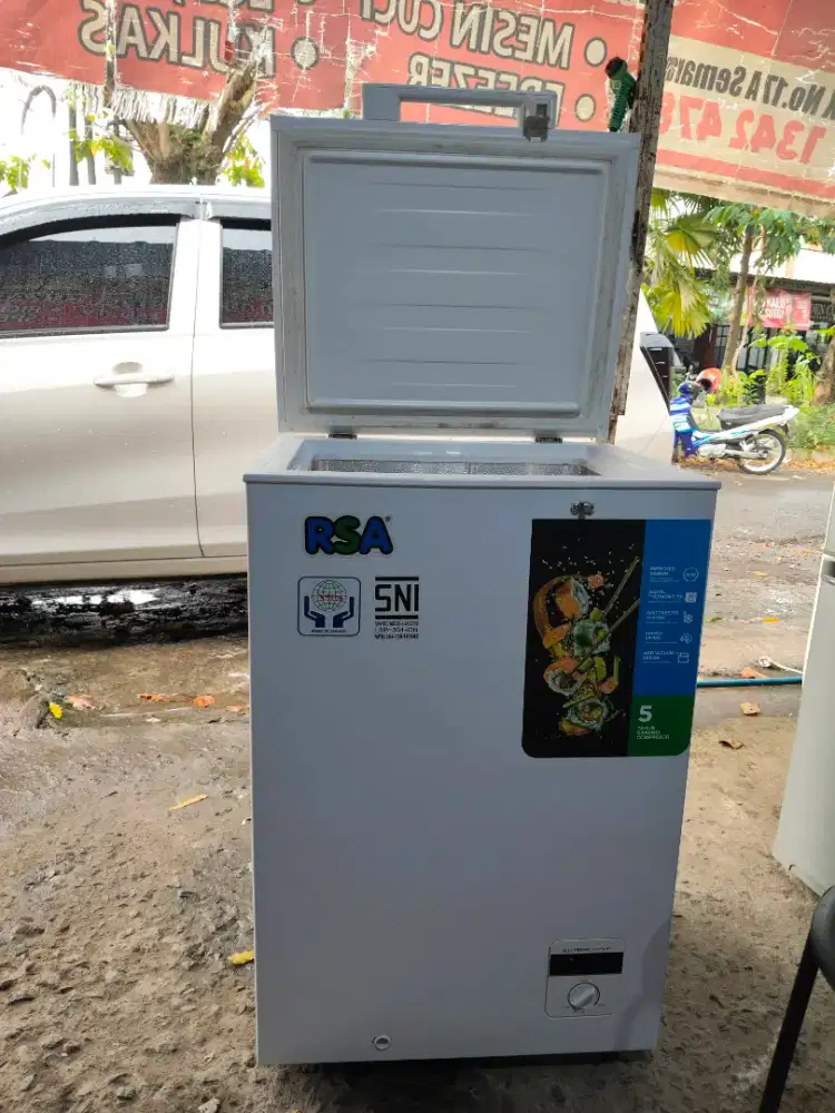 Frezer bok RSA 100liter istimewa mulus,normal orisinil