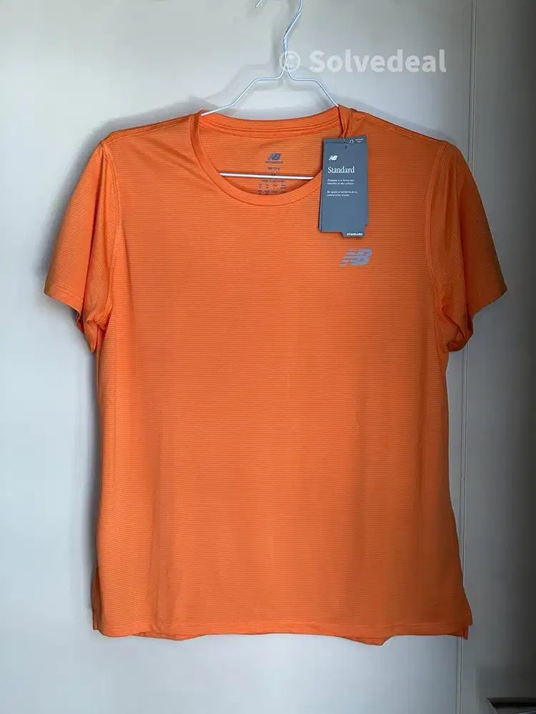 Kaos New Balance Sport Essentials Womens Tshirt Orange Original