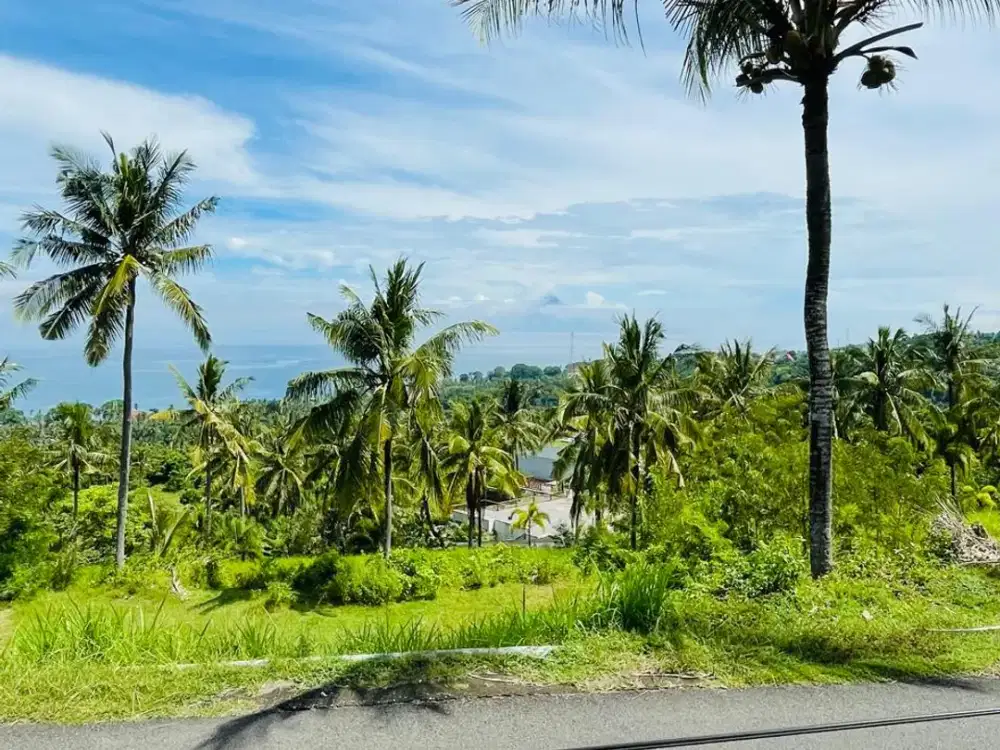 Tanah view laut di melase dekat melase hill villa