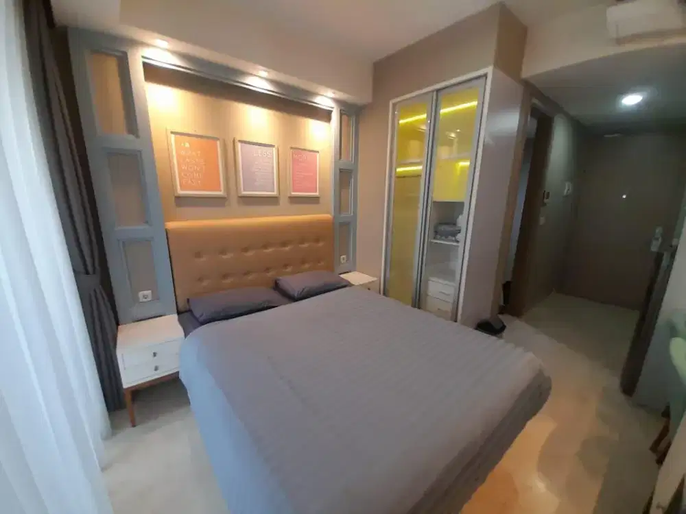 DISEWA APARTEMEN GOLD COAST PIK STUDIO FULL FURNISH BAGUS TOWER BAHAMA