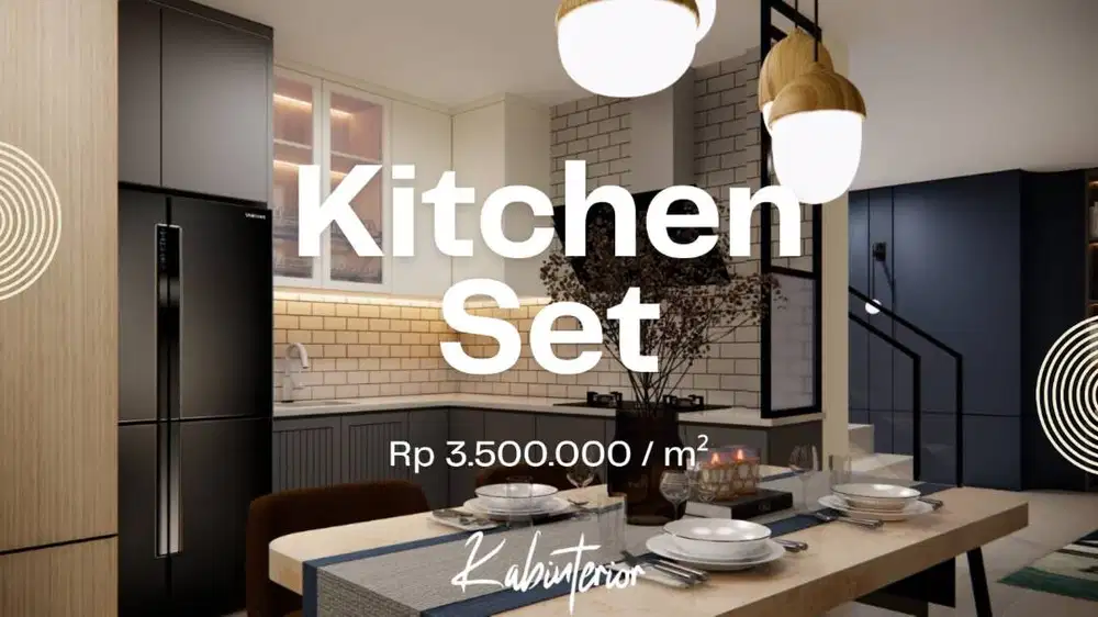 Custom Kitchen Set Minimalist HPL Luar-Dalam