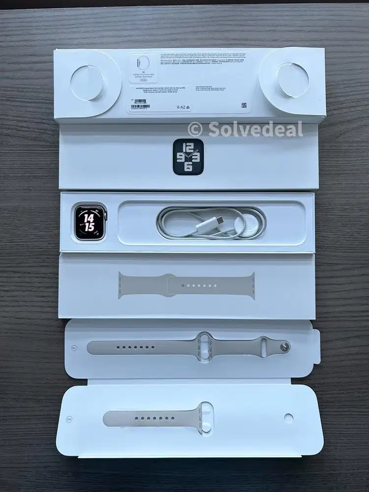 Apple Watch SE 2 40mm Starlight Fullset Original Mulus