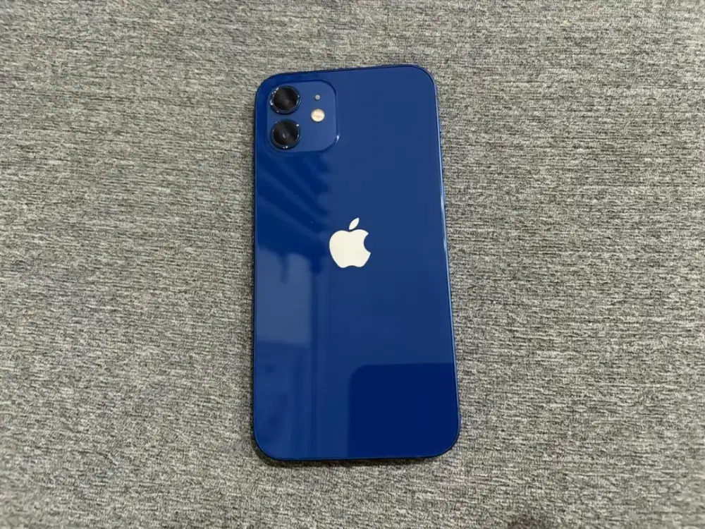 iPhone 12 128GB Blue Full ORI NEGO Tipis Siap Pakai