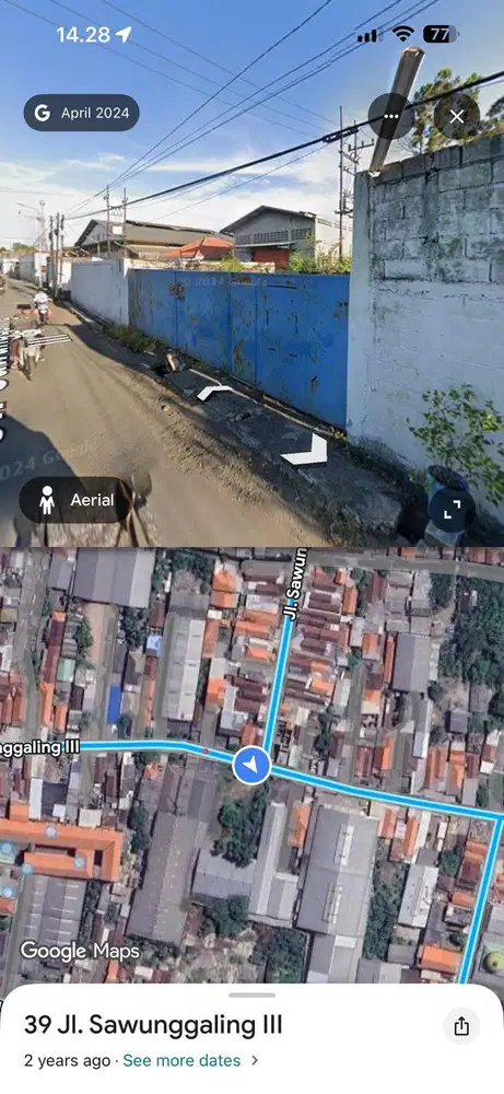 Dijual Pabrik Sawunggaling Kletek Hitung Tanah Sidoarjo