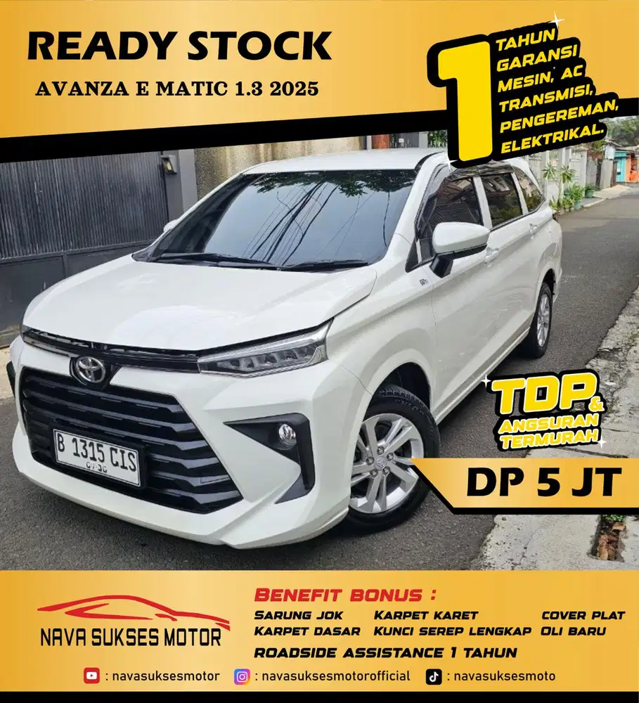 TDP 5 JUTA - AVANZA E MATIC 2025