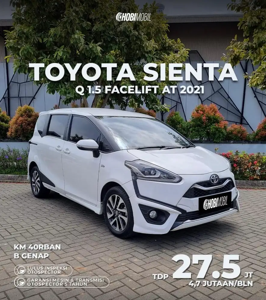 Sienta Q 1.5 Facelift AT Thn 2021
