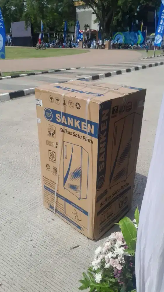 Kulkas Sanken satu pintu Masih segel
