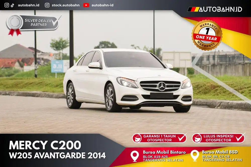 Bos Muda! Mercedes Benz C200 Avantgarde 2014 (W205) White! E250 c250