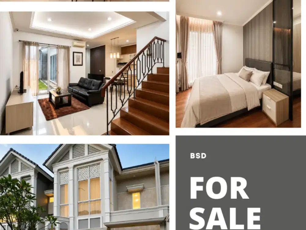 Dijual rumah di kawasan elite BSD Cluster whitsand greenwich park
