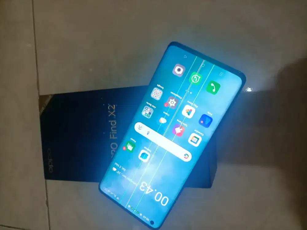 Oppo find X2 ram 12/256 mlus msh original semua minus lcd garis lkp