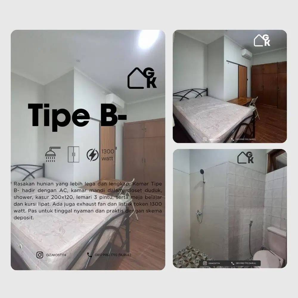 Giza Kost Khusus Wanita, Gudang Peluru, Tebet