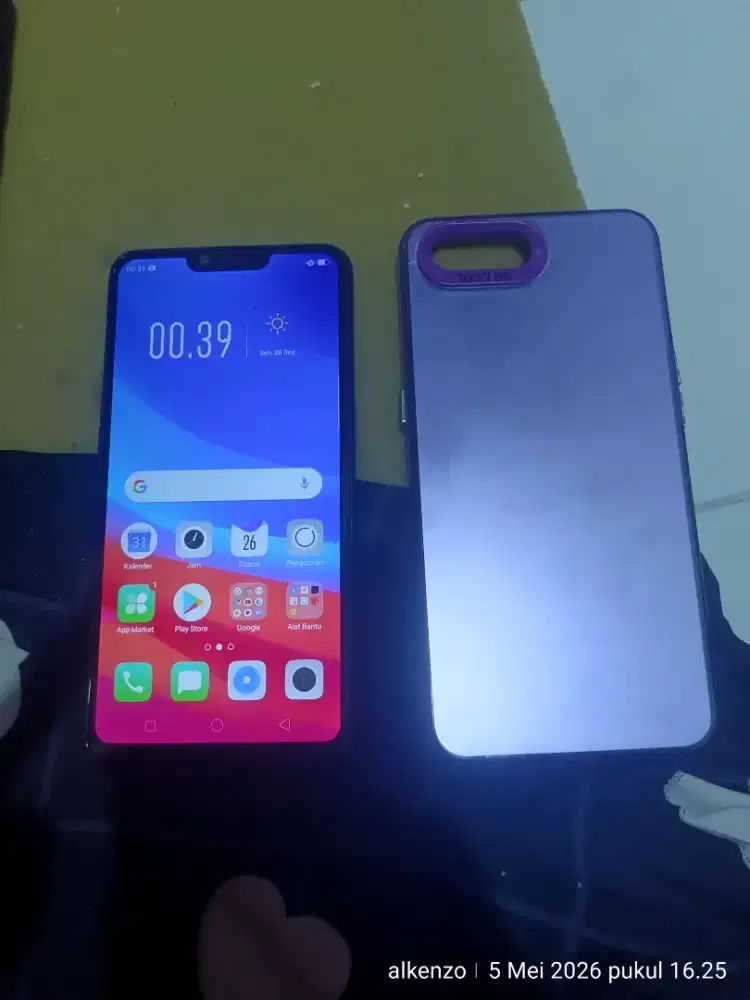 oppo A3s ram 2/16 minus retak normal