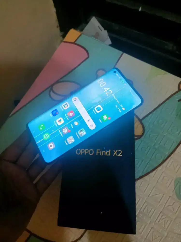 Oppo find X2 ram 12/256 mlus msh original semua minus lcd garis lkp