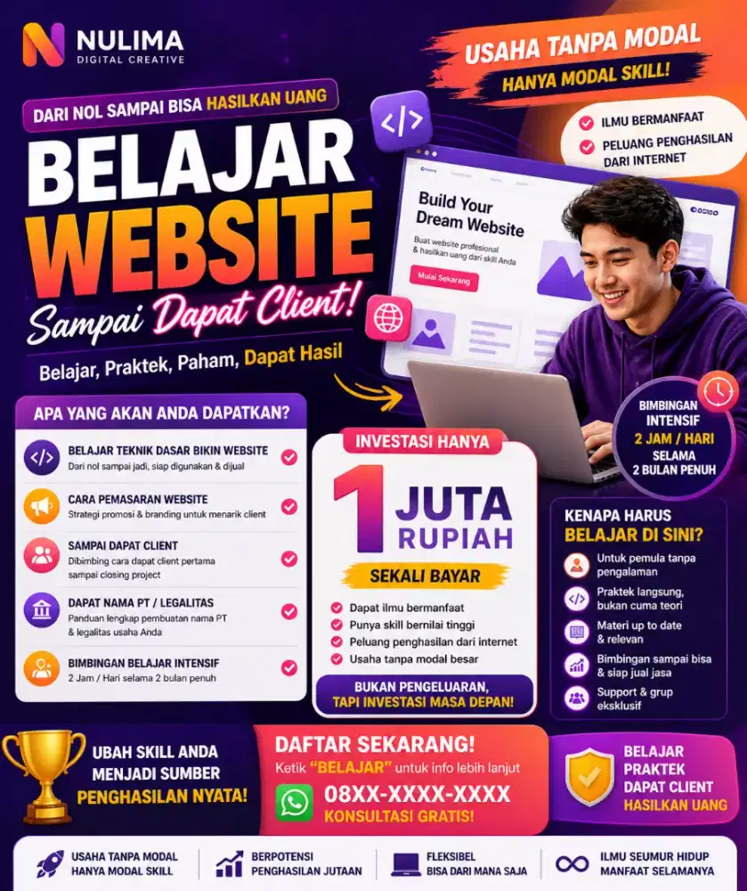 Bangun Skill, Dapat Klien, Hasilkan Uang