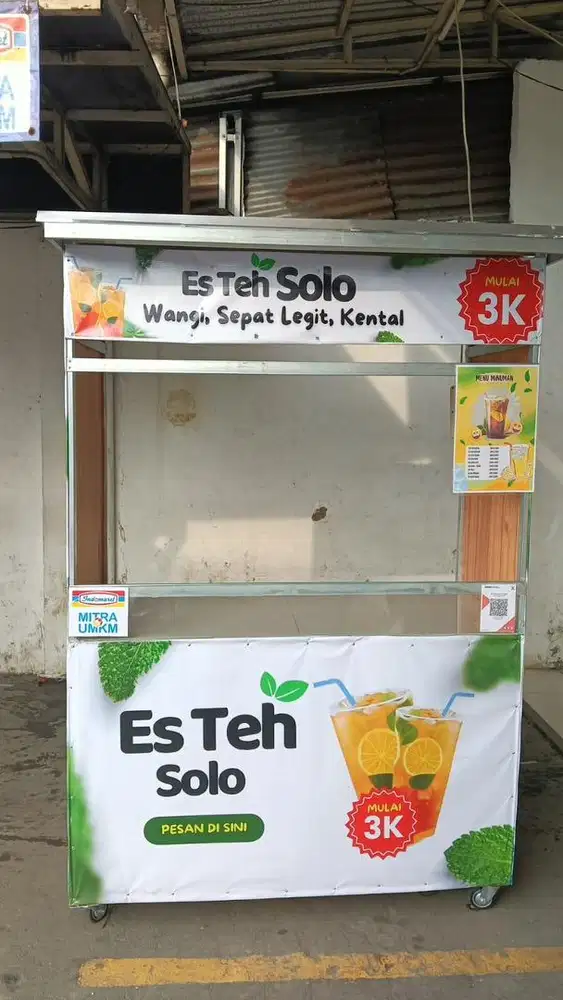 DIJUAL GEROBAK ES TEH LIKE NEW